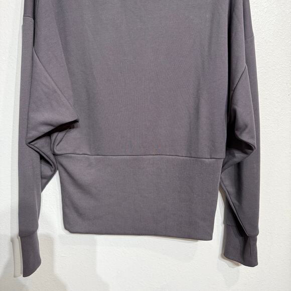 Athleta Gray Portrero Sweatshirt Sz M - Picture 4 of 12